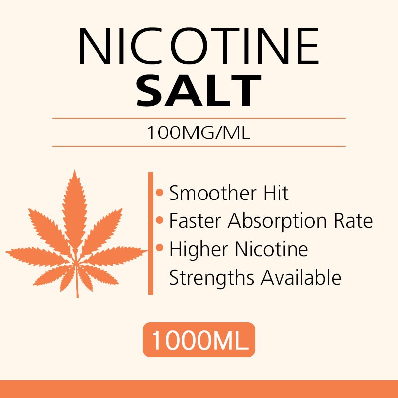 1Liter 100mg/ml nicotine salts