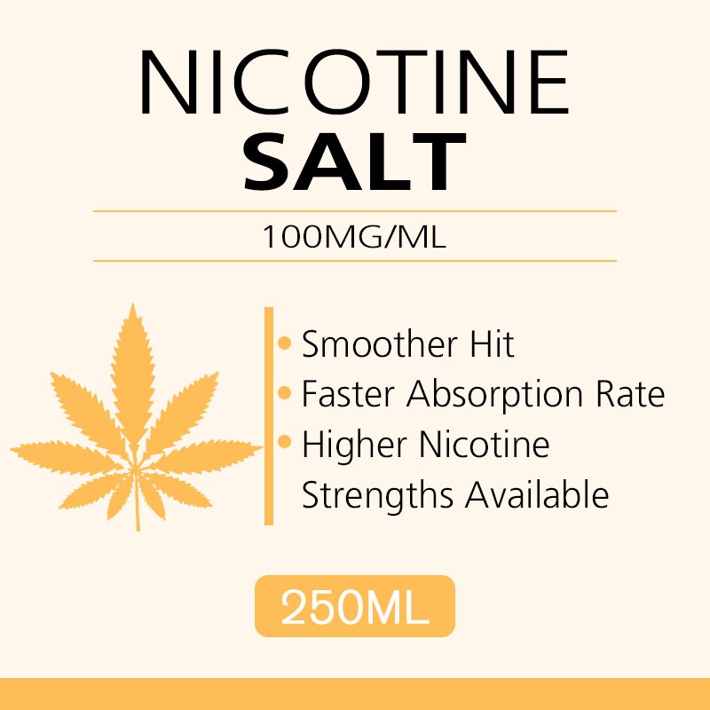250ML 100mg/ml nicotine salts