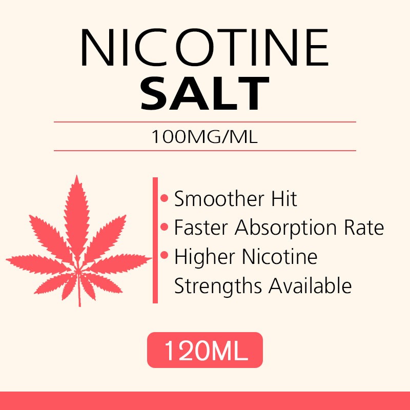 120ML 100mg/ml nicotine salts