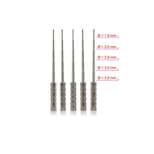 Around the wire rod Big Smoke Resistance wire Heating wire dedicated Winding bar SS 1.5mm-3.5mm Super hard Good use DIY RDA tools E-cigs 